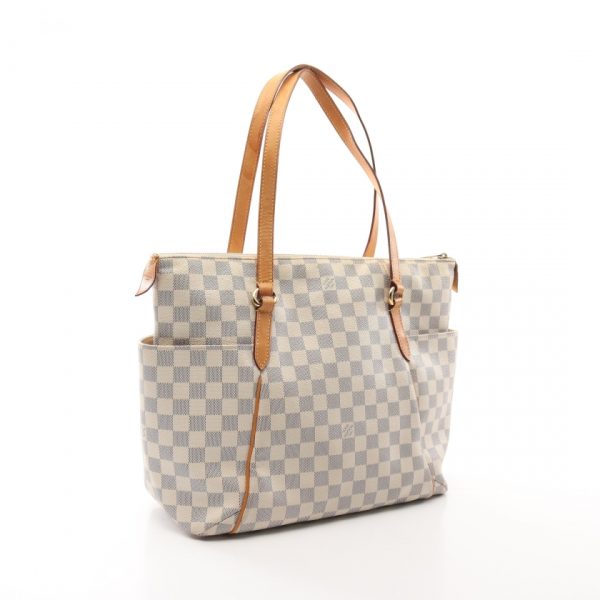 1 Louis Vuitton Totally MM Damier Azur Shoulder Bag White