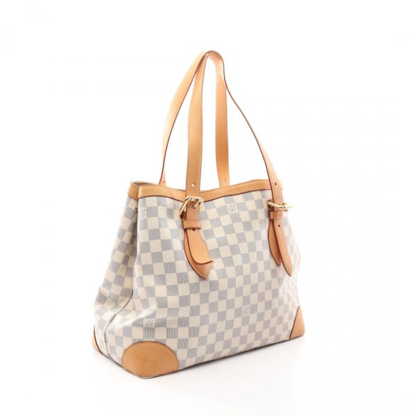 1 Louis Vuitton Hampstead MM Damier Azur Shoulder Bag White