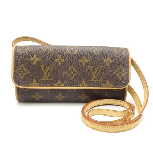 1 Louis Vuitton Monogram Pochette Twin PM Brown 2WAY