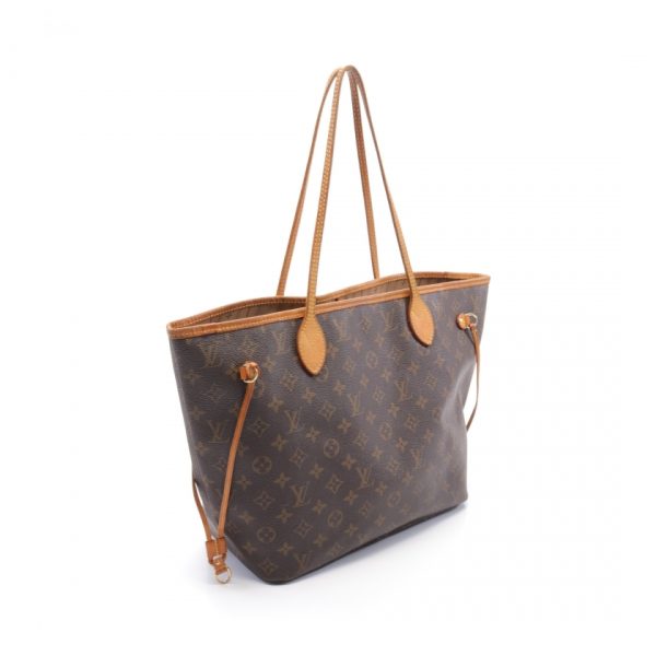 1 Louis Vuitton Neverfull MM Monogram Shoulder Bag Brown