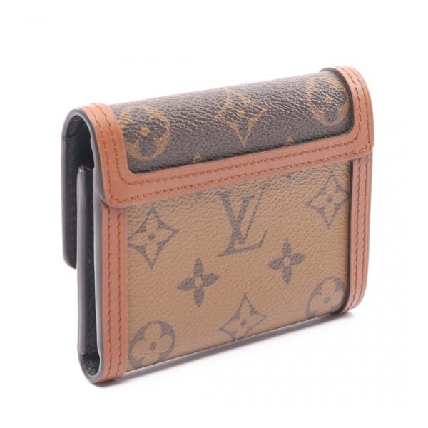 1 Louis Vuitton Portefeuille Dauphine Reverse Trifold Wallet Brown Beige