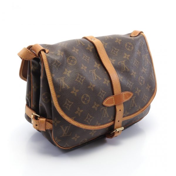 1 Louis Vuitton Saumur 30 Monogram Shoulder Bag Brown