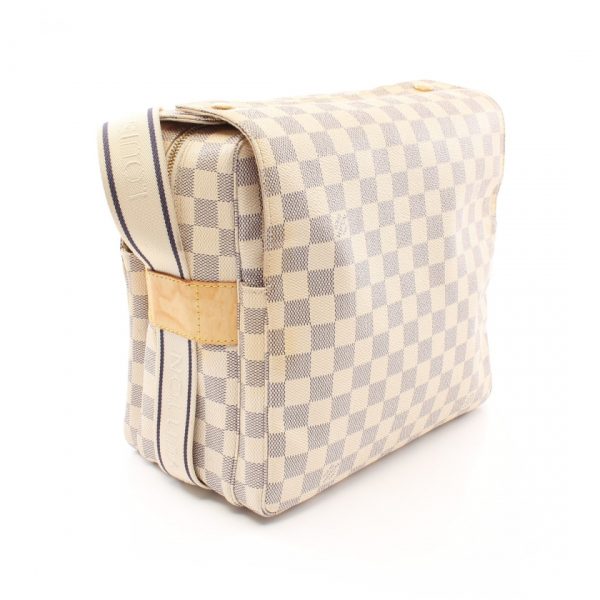 1 Louis Vuitton Naviglio Damier Azur Shoulder Bag White