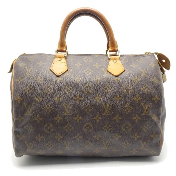 1 Louis Vuitton Monogram Speedy 30 Brown Boston Bag