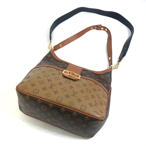 1 Louis Vuitton Monogram Reverse Dauphine PM Shoulder Bag Brown