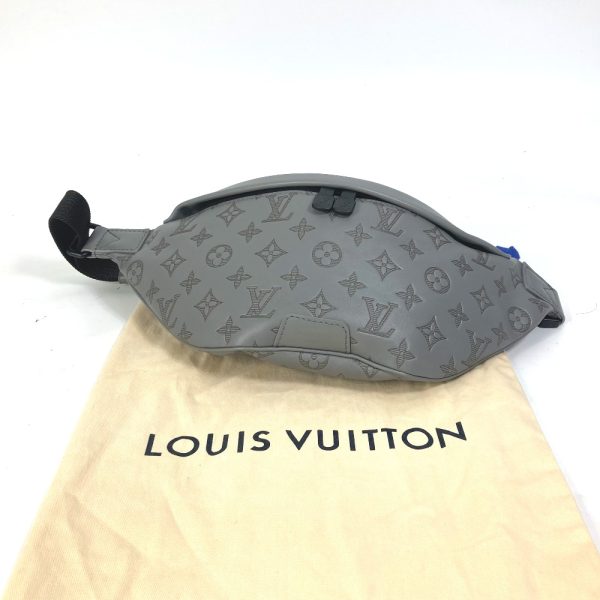 1 Louis Vuitton Monogram Shadow Discovery Bum Bag PM Shoulder Bag Gray