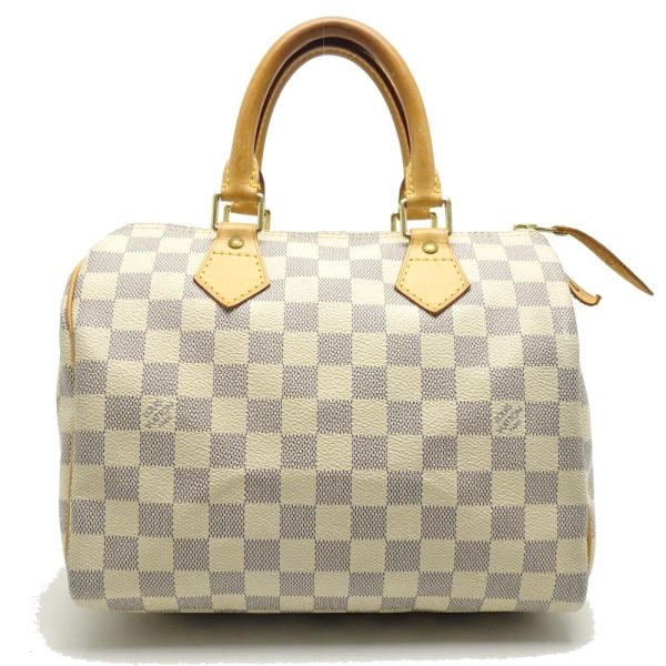 1 Louis Vuitton Damier Azur Speedy 25 Boston Bag