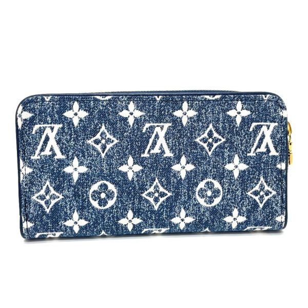 1 Louis Vuitton Monogram Zippy Wallet Jacquard Denim Blue