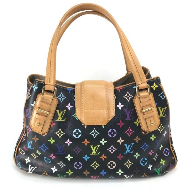 1 Louis Vuitton Monogram Multicolor Greet Bag Noir Black