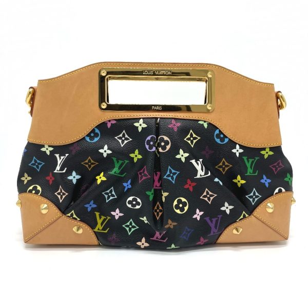 1 Louis Vuitton Monogram Multicolor Judy MM Shoulder Bag Noir Black