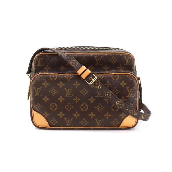 1 Louis Vuitton Monogram Nile Shoulder Bag Brown Gold Hardware