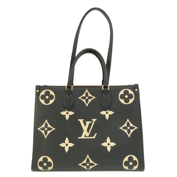 1 Louis Vuitton On The Go MM Bicolor Black Beige Handbag Amplant