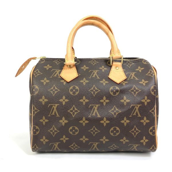 1 Louis Vuitton Monogram Speedy 25 Bag Mini Boston Bag Brown