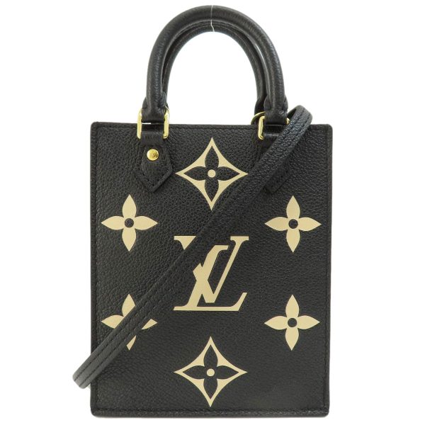1 Louis Vuitton Petite Sac Plat Bicolor Handbag Amplant Black