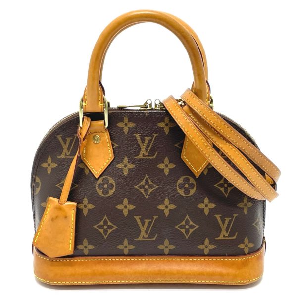 1 Louis Vuitton Monogram Alma BB Handbag Shoulder Bag Brown