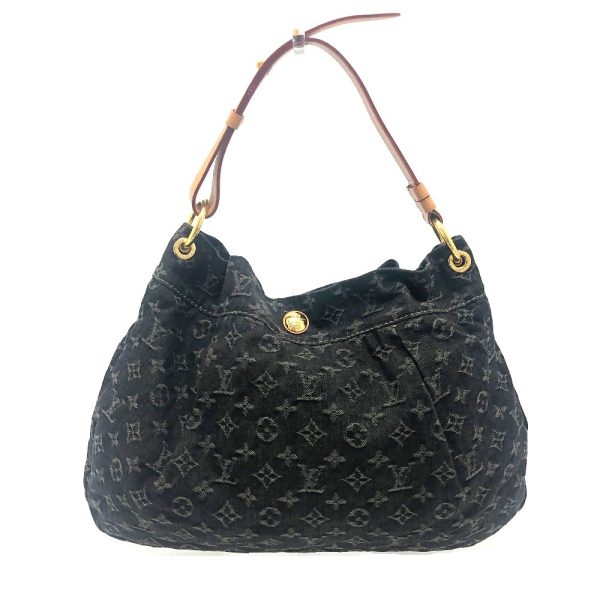 1 Louis Vuitton Monogram Denim Daily PM Shoulder Bag Black