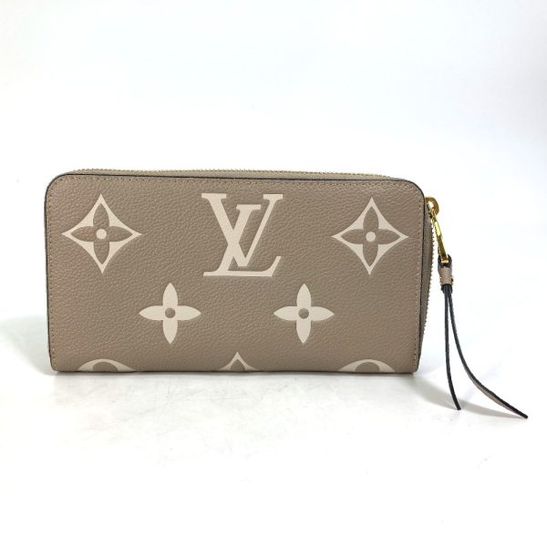 1 Louis Vuitton Monogram Implant Zippy Wallet Tourtrell Creme Beige