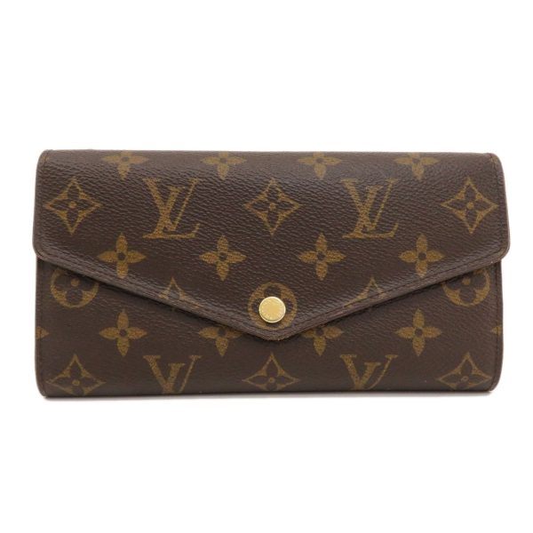 1 Louis Vuitton Portefeuille Sarah Monogram Long Wallet Monogram Canvas