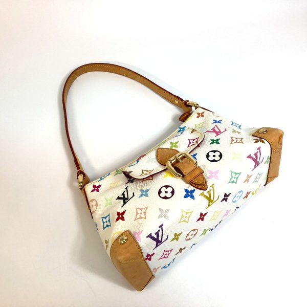 1 Louis Vuitton Monogram Multicolor Eliza Shoulder Bag White