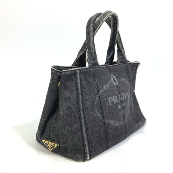 1 Prada Canapa Denim Bag Handbag Tote Bag