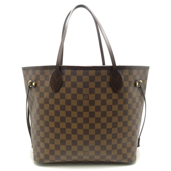 1 Louis Vuitton Damier Neverfull MM Ebene Tote Bag