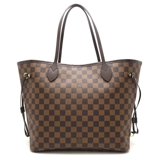 1 Louis Vuitton Damier Neverfull MM Ebene Tote Bag