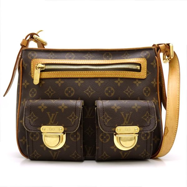 1 Louis Vuitton Monogram Hudson GM Brown Shoulder Bag