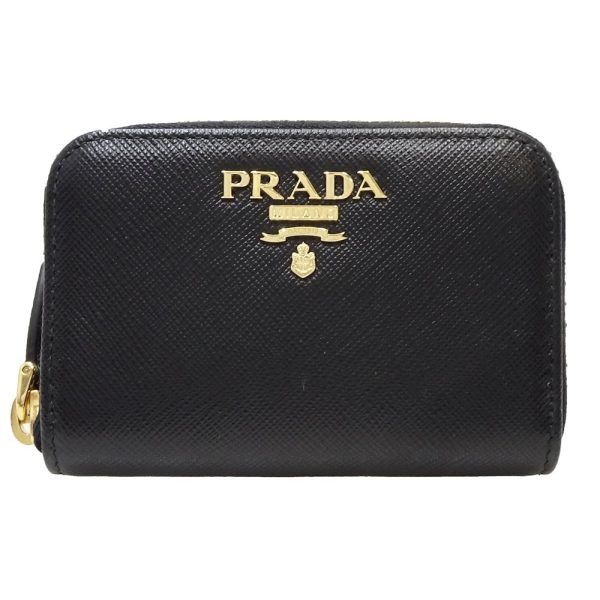 1 Prada Card Case Saffiano Black