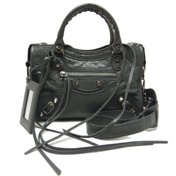 1 Balenciaga Classic Mini City Handbag Dark Gray