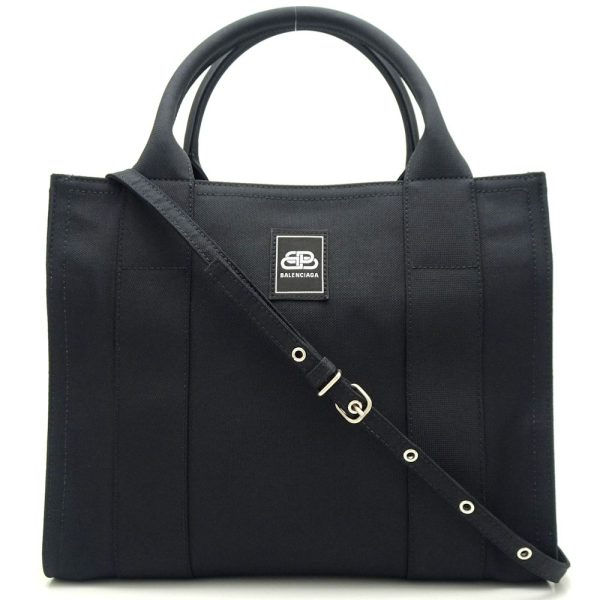 1 Balenciaga Trade Tote Bag Nylon Black