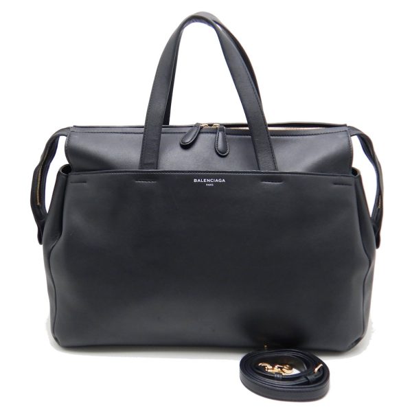 1 Balenciaga Portfolio Sack Lambskin Black 2way Bag