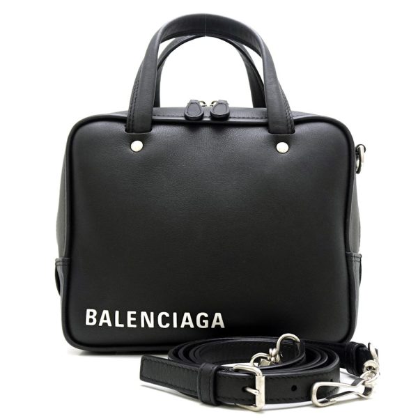 1 Balenciaga Triangle Square Handbag Crossbody Black