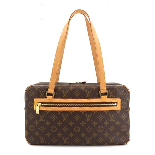 1 Louis Vuitton Monogram Cite GM Shoulder Bag Brown