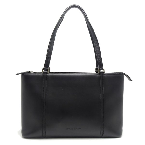 1 Burberry Tote Bag Leather Black