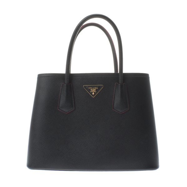 1 Prada 2way Bag Handbag Black Hardware Saffiano