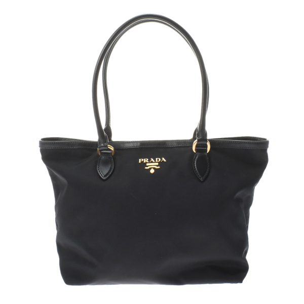 1 Prada Tote Bag Black Hardware Nylon