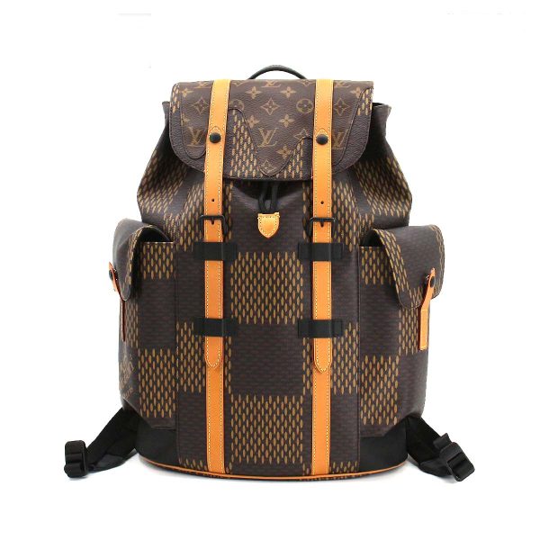 1 Louis Vuitton Damier Giant Monogram Christopher PM Backpack Ebene