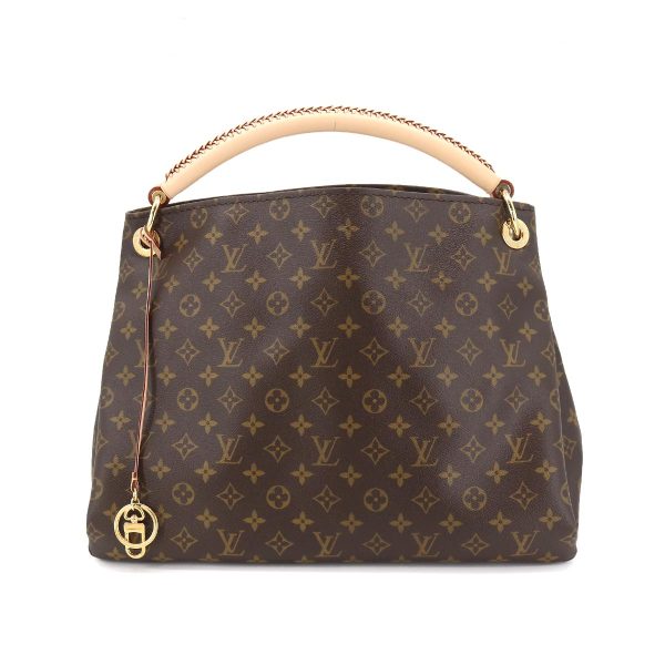 1 Louis Vuitton Monogram Artsy MM Shoulder Bag Brown Gold Hardware