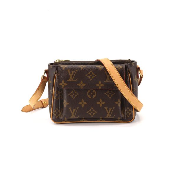 1 Louis Vuitton Monogram Viva Cite PM Shoulder Bag Brown Gold Hardware