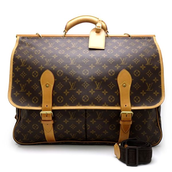 1 Louis Vuitton Monogram Saccious Brown 2WAY Bag Travel Bag