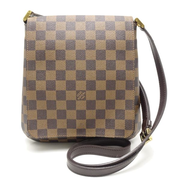 1 Louis Vuitton Damier Musette Salsa Ebene Diagonal Shoulder Brown