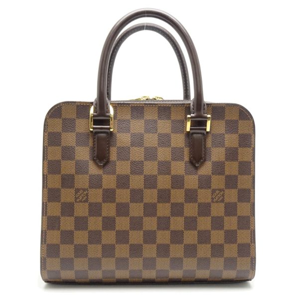 1 Louis Vuitton Damier Triana Ebene Handbag Brown