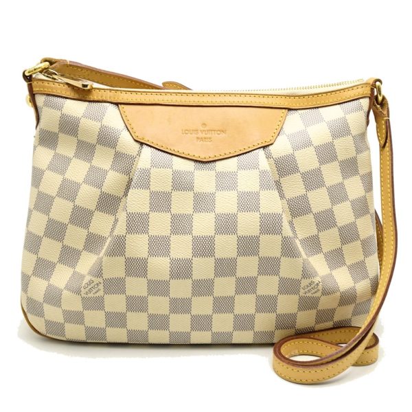 1 Louis Vuitton Damier Azur Siracusa PM Diagonal Shoulder Bag