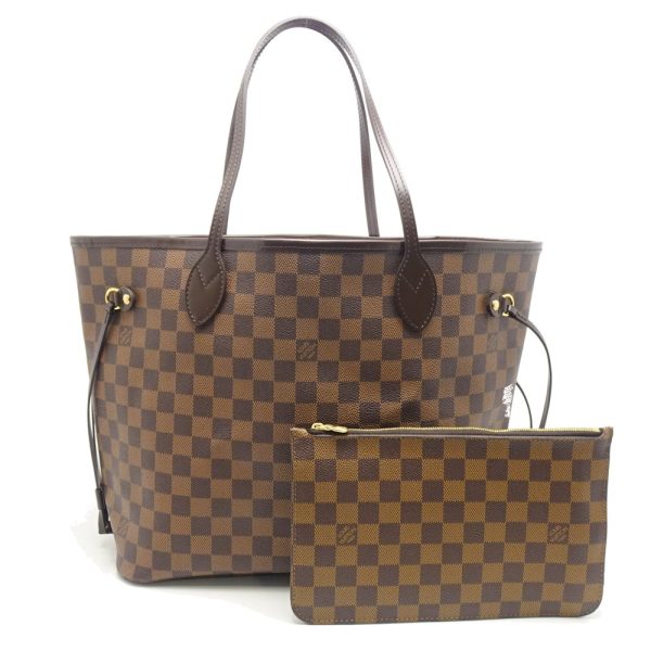 1 Louis Vuitton Damier Neverfull MM Series Tote Bag