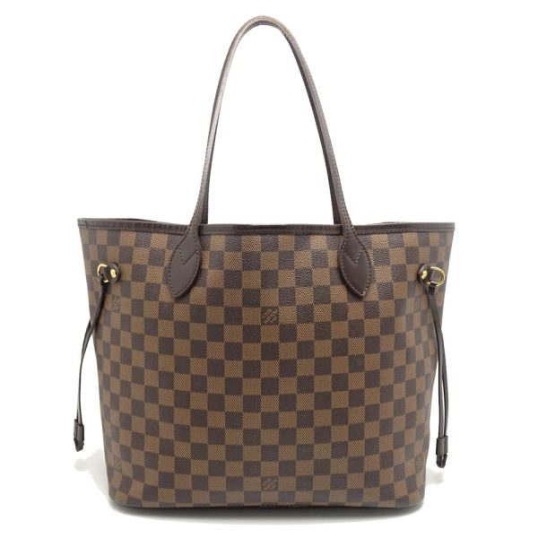 1 Louis Vuitton Damier Neverfull MM Series Tote Bag Brown