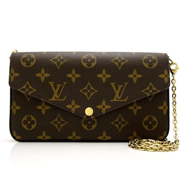 1 Louis Vuitton Monogram Pochette Felicie Brown