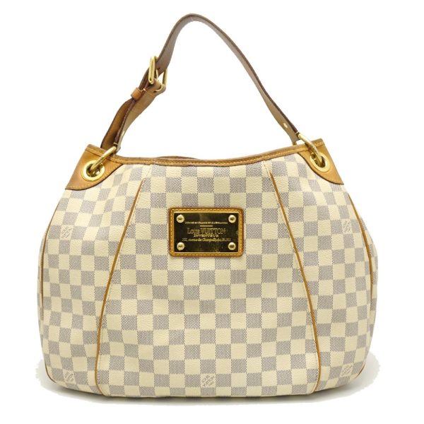 1 Louis Vuitton Damier Azur Galliera PM Shoulder Tote White