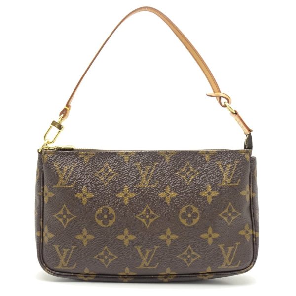 1 Louis Vuitton Monogram Pochette Accessoire Brown Accessory Pouch