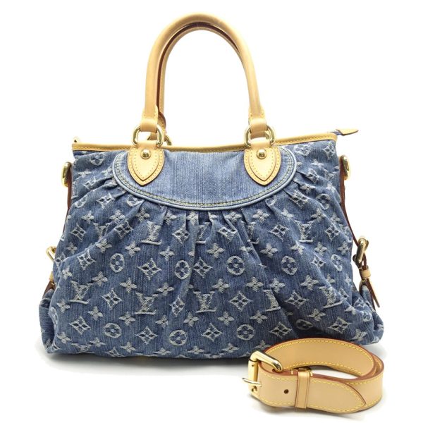 1 Louis Vuitton Denim Neo Cabby MM Blue Shoulder Bag