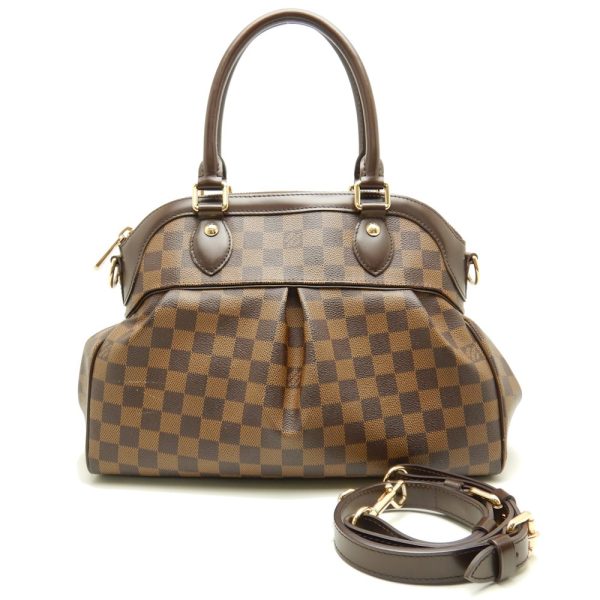 1 Louis Vuitton Damier Trevi PM Ebene 2WAY Bag Brown